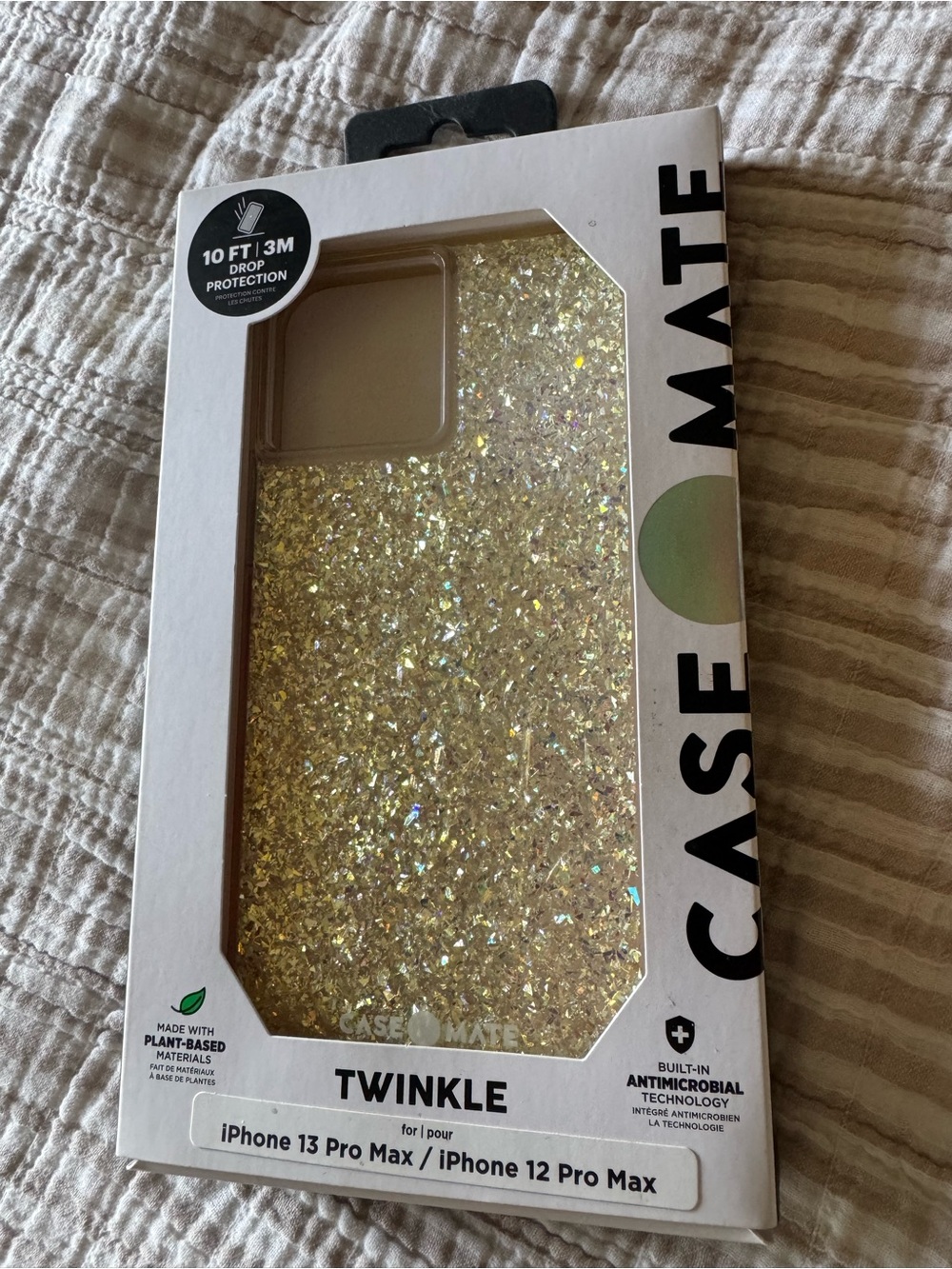 case-mate Twinkle Glitter Phone Case in Iridescent Gold